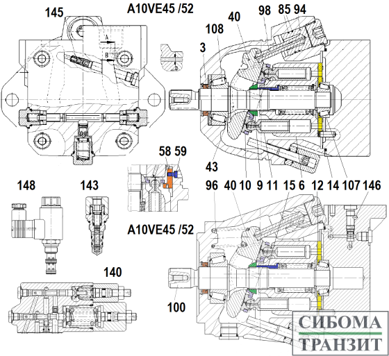 A10VM45 A10VE45 /52