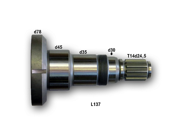 Ведущий вал T14 DIN 5482