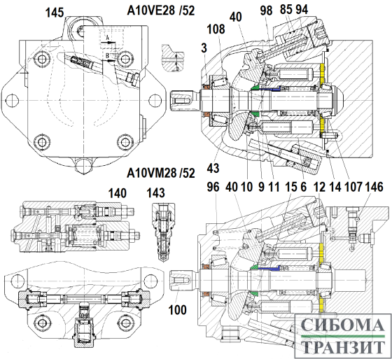 A10VM28 A10VE28 /52