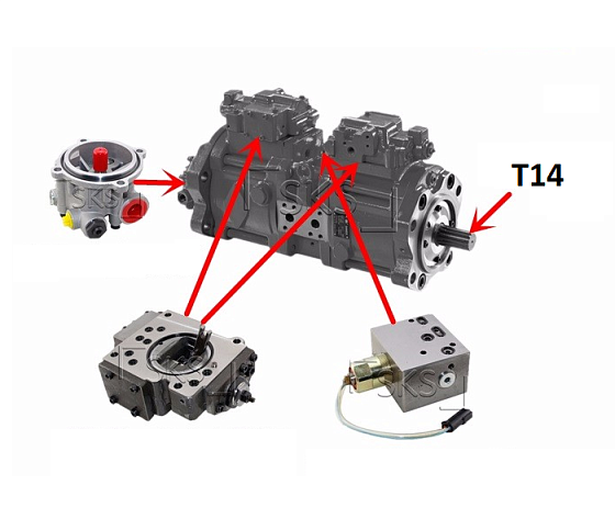 S K3V112DT-11AR-9N09-201 главный насос