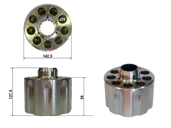 Блок цилиндров 142.5x127.5