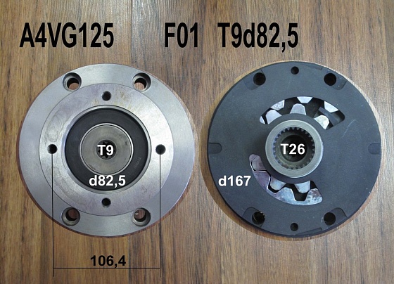 Шестерённый насос F01 T9 d82.5