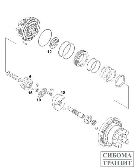 YC35-6 (TRAVEL MOTOR)