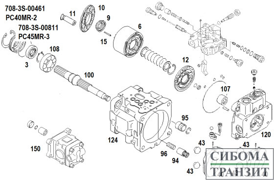 708-3S-00461 MAIN PUMP