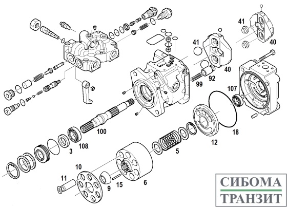 708-1U-00111 MAIN PUMP WB97S5