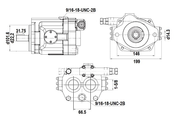 S PVQ20-B2R-SE1S-21-CM7-12 Гидронасос 