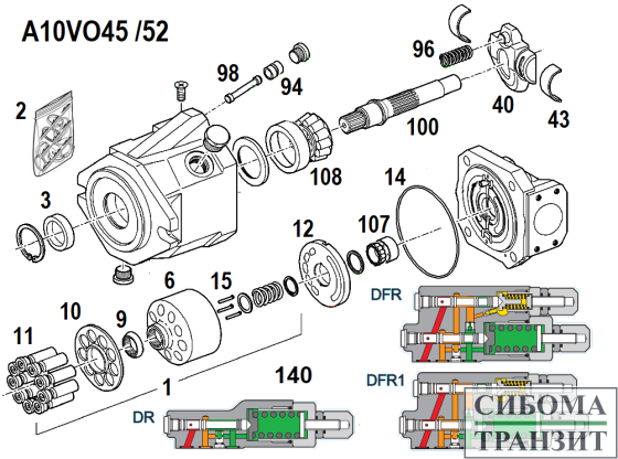 A10VO45 /52