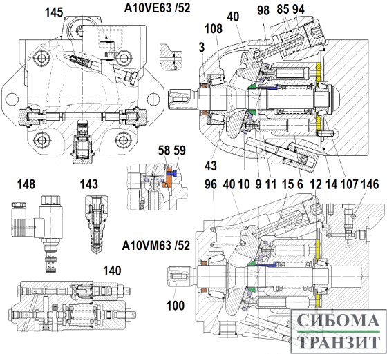 A10VM63 A10VE63 /52