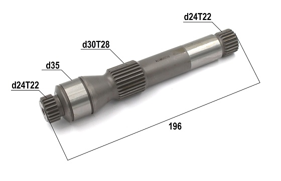 Ведущий вал T22 L196