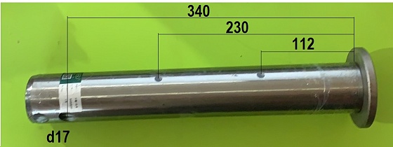 Палец с двумя каналами смазки 60x400/112/230