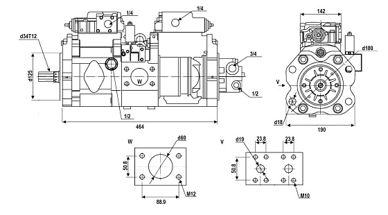 S K5V80DT-100R-9C0Q-101 гидронасос