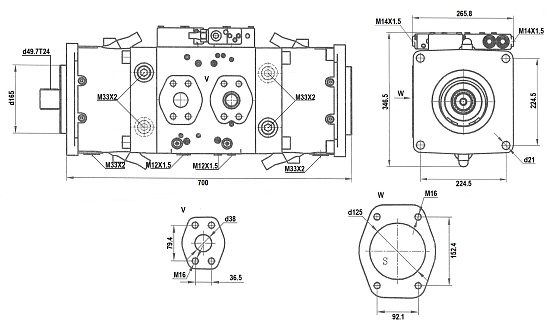 SA20VLO190DRS/10R-NZD24N00 гидронасос 