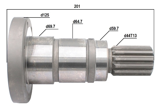 Ведущий вал T13d44.4 L201.1